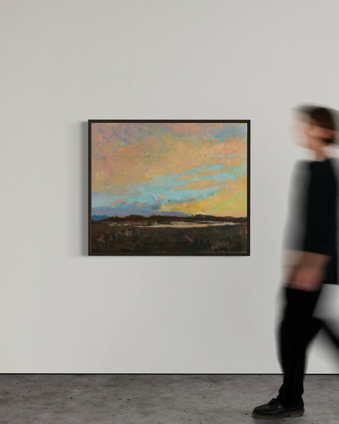 Sunset on the Vanishing Lake