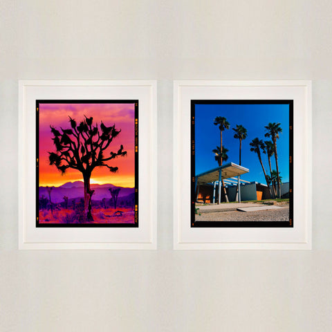 Joshua Tree (Portrait) Motel Entrance 445 Pair White Frame