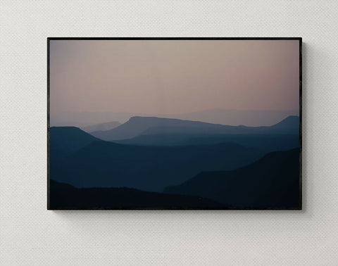 Dusky Mountain I - Fatima Mian - Photographer - Artist - Female Artist - Female Photographer - Artists of Color - Buy Art - Buy Photography - Landscape Photography - Mountain Photos - framed