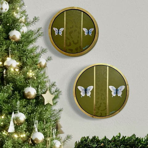 green pair christmas tree