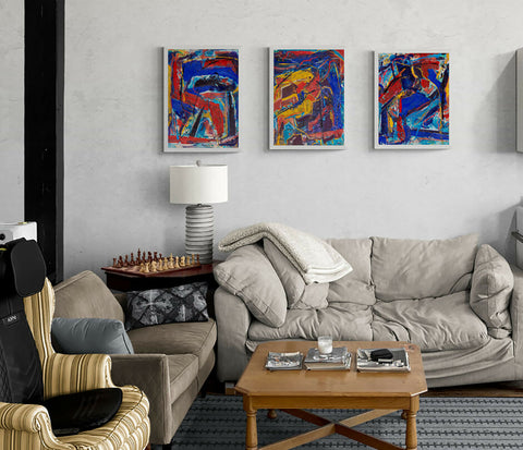 Fatima Mian -90s vibes series -painting-artist-BAME artist-artist of colour-original painting-artwork for sale - buy art - london artist - abstract painter - art insitujpg