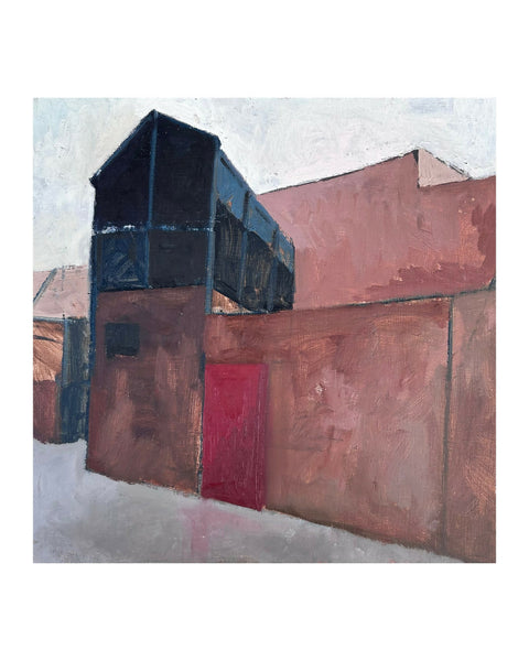 Plein air sketch, backstreet