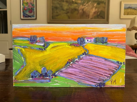 Lavender and Gold Sunset