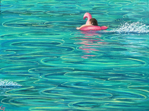 Alone in the blue lagoon ? Ojo de agua, Altagracia, Nicaragua