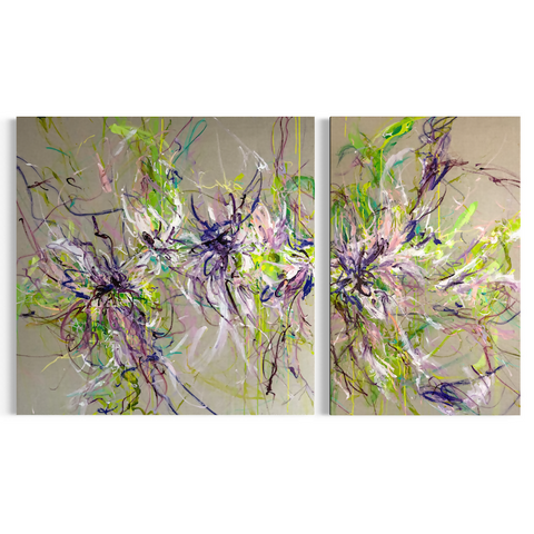 Her Second Bloom - Diptych