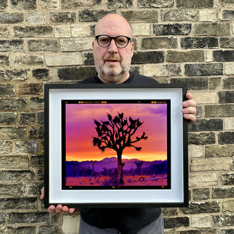 Richard holding Joshua Tree Landscape 445 Black Frame