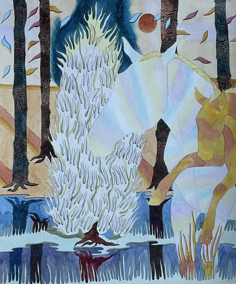 %22Blossom%22_2023_Watercolour on 300gsm paper_29.7 x 35 cm_£1100_Chisara Vidale