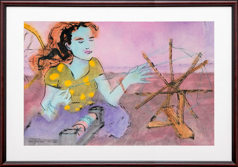 Ariadne-spinning-the-thread-of-divine-connection-framed