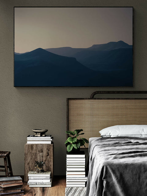 Dusky Mountain IV - Fatima Mian - Photographer - Artist - Female Artist - Female Photographer - Artists of Color - Buy Art - Buy Photography - Landscape Photography - Mountain Photos - insitu 4