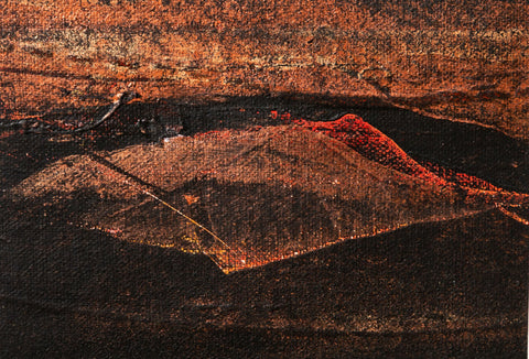 black and bronze - black painting - bronze painting - black and coppper art - original art - original painting -  fatima mian - artist - abstract painting - landscape art - landscape painting - buy art - art for sale - abstract landscape - acrylic 10