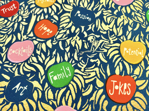 Eat All The Apples cyanotype