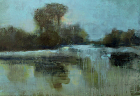 Thames from Isleworth, Evening Light