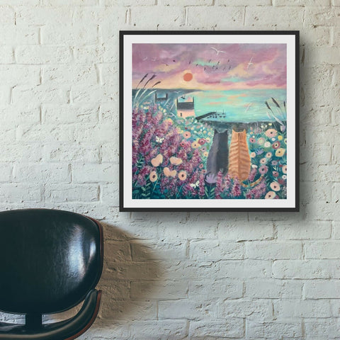 Coastal cats with cottage