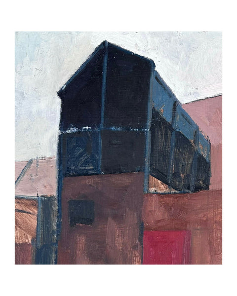 Plein air sketch, backstreet