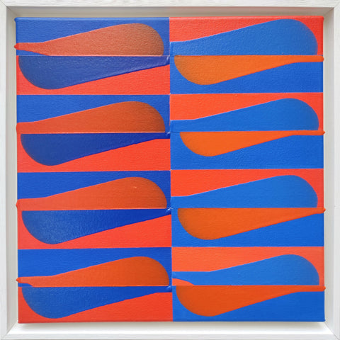 Colour Theory, 40 x 40cm, Acrylic on canvas in white tray frame