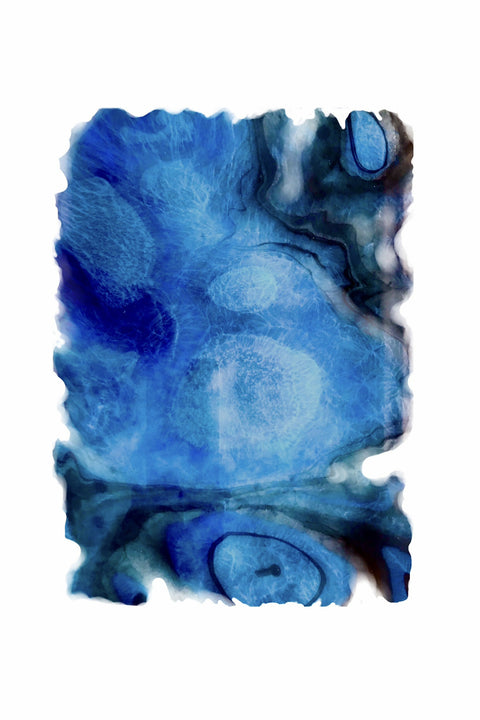 Celestial in blue II abstract