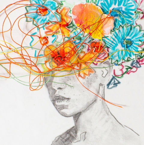 Teal Bloom - Detail