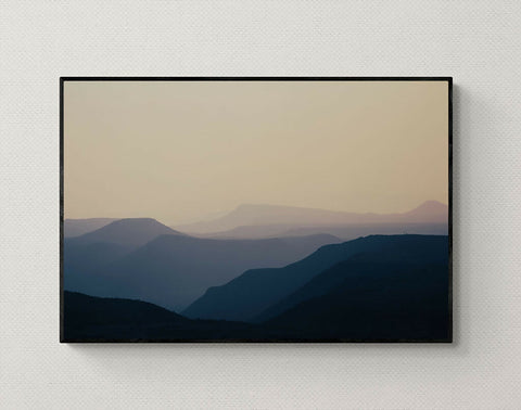 Dusky Mountain IIII - Fatima Mian - Photographer - Artist - Female Artist - Female Photographer - Artists of Color - Buy Art - Buy Photography - Landscape Photography - Mountain Photos - in situ 3