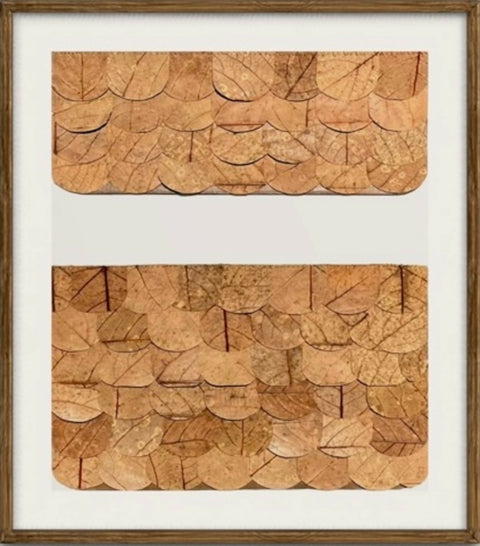 Tina Norden_Fragments III_Leaves on Cardboard_52x72cm
