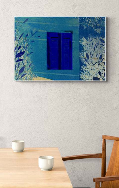 Moonlit Whispers - Fatima Mian - Art - Artist - Indigo - Art Print -Female Artist - BAME Artist - Photographer- affordable art - blue artwork.3