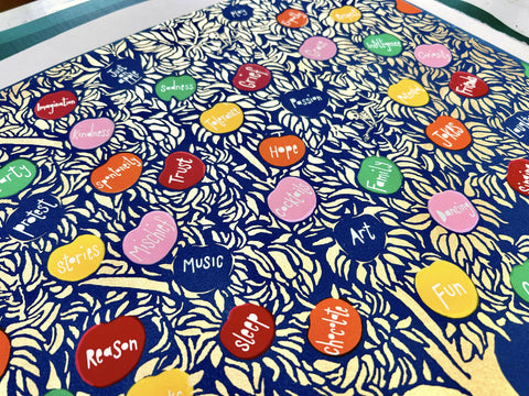 Eat All The Apples cyanotype