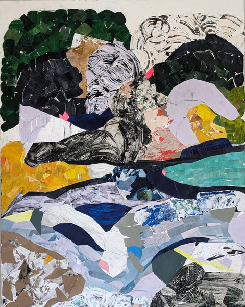 A River Runs Through It 122cmx100 cm MixedMedia Collage May 24