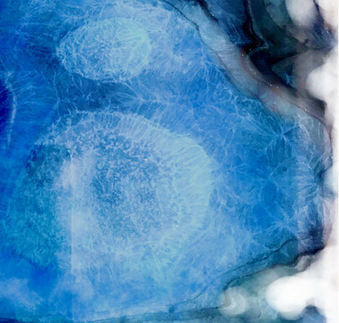 Celestial in blue II abstract