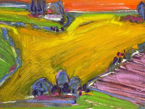 Lavender and Gold Sunset