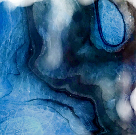 Celestial in blue II abstract