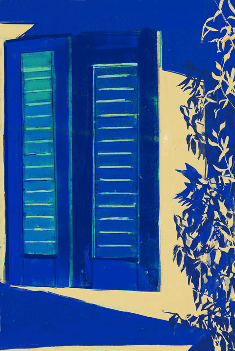 Morning Zephyr - SMALL - Fatima Mian - Art - Artist - Indigo - Art Print -Female Artist - BAME Artist - Photographer- affordable art - blue artwork.2 copy
