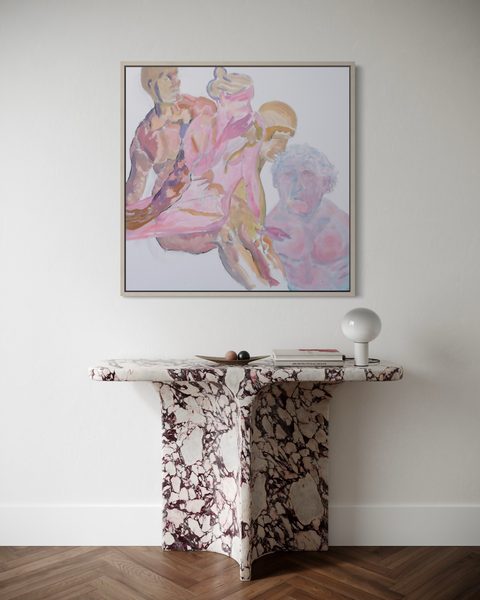 Four Figures Falling Together