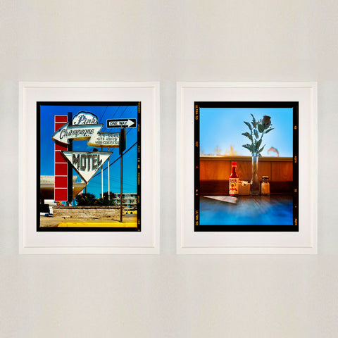 Pink Champagne Motel Hot Sauce 445 Pair White Frame