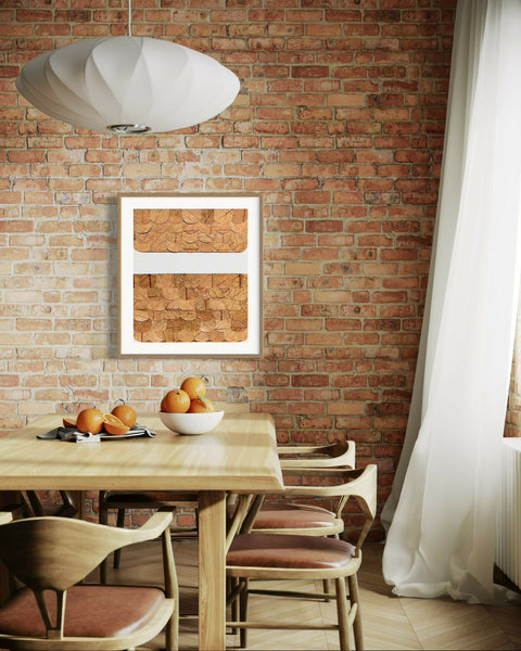 Tina Norden_Fragments III_Leaves on Cardboard_52x72cm_Dining