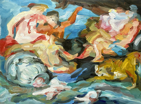 Rivers study. After Rubens