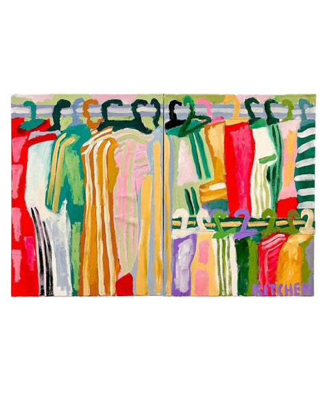 Shirt on Hangers - white background