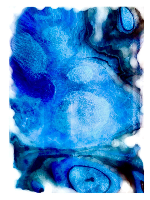 Celestial in blue II abstract