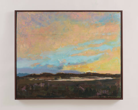 Sunset on the Vanishing Lake