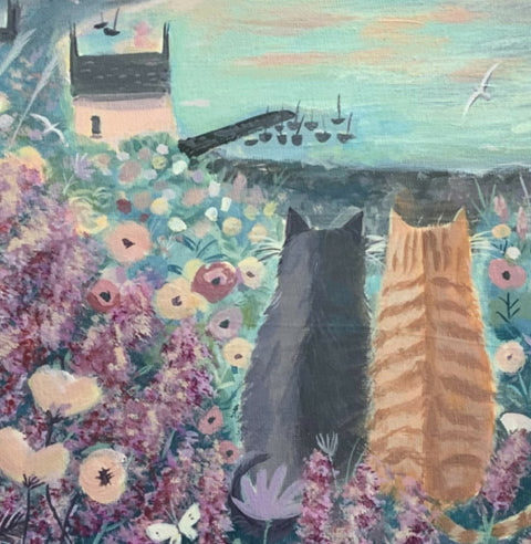 Coastal cats with cottage
