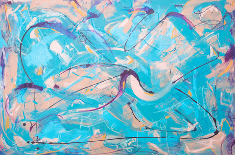 Slipstream - Fatima-Mian-BAME Artist-artist-abstract painting-original artwork - gallery art - london artist - original painting - buy art - art for sale