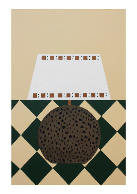 Small Round Lamp Print