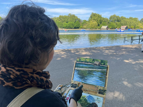 Reflections at the Serpentine Lido