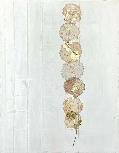 Tina Norden_Resilience_Leaves on canva_40x50cm