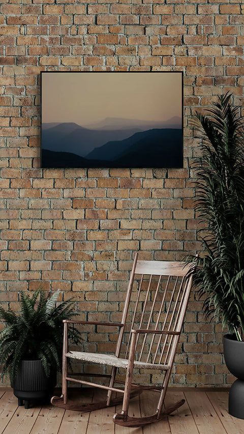 Dusky Mountain IIII - Fatima Mian - Photographer - Artist - Female Artist - Female Photographer - Artists of Color - Buy Art - Buy Photography - Landscape Photography - Mountain Photos - in situ 5