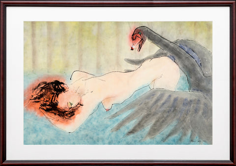 leda-and-the-swan-framed