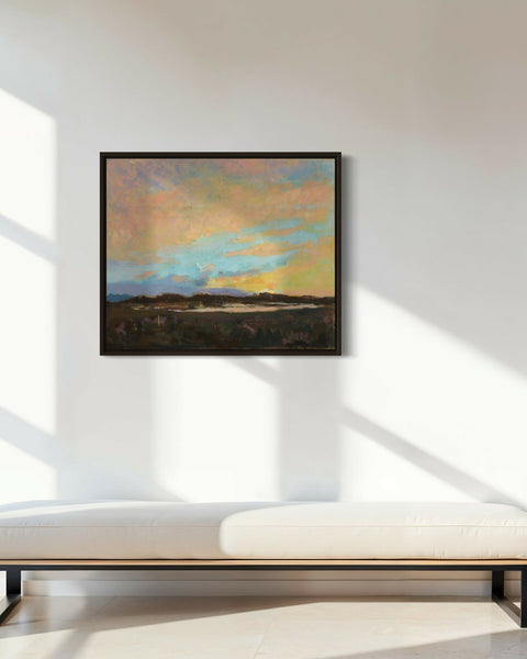 Sunset on the Vanishing Lake