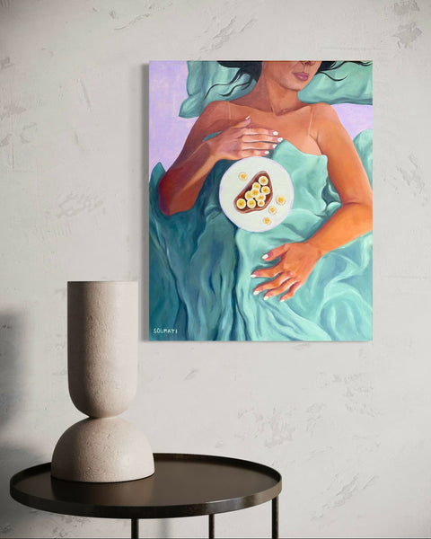 Breakfast in bed_wall_unframed