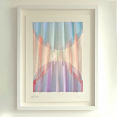 Hannah Pratt Starlight threads Hercules embroider on arhcival print Framed copy