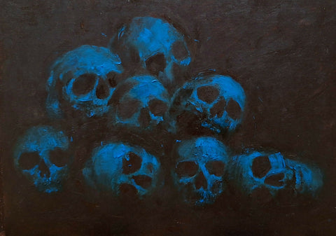 Skulls in Blue