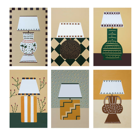 Striped and Spotted Lamp Print