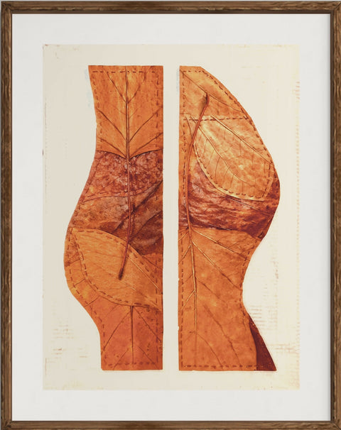 Tina Norden_Connected II_Leaves on cardboard